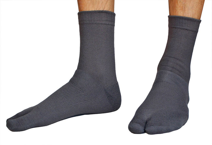 charcoal wool tabi sandal socks