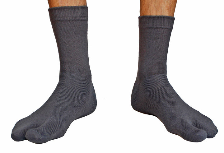 charcoal wool tabi sandal socks
