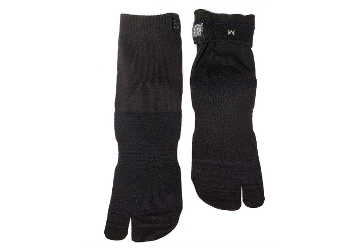 black wool tabi sandal socks