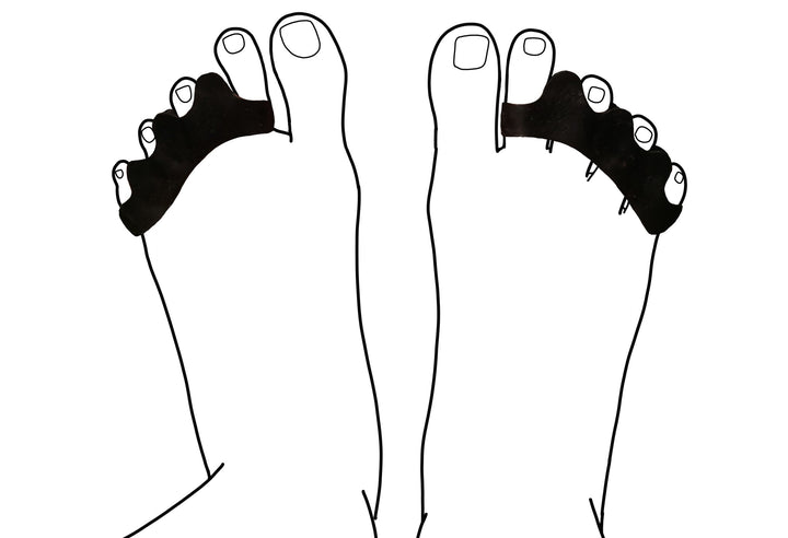 toe spreaders for healthy feet side by side